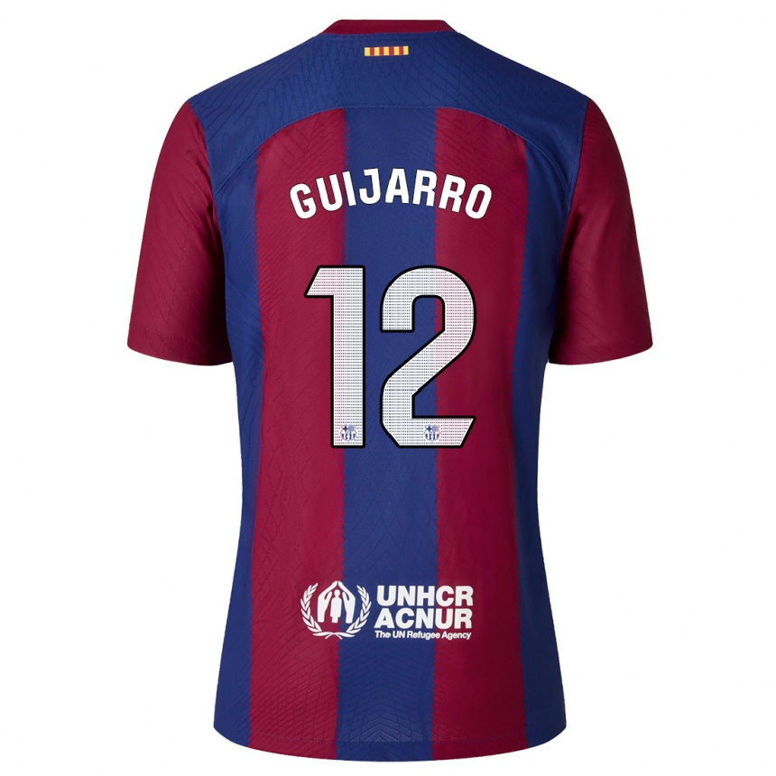 Niño Fútbol Camiseta Patricia Guijarro #12 Rojo Azul 1ª Equipación 2023/24 México