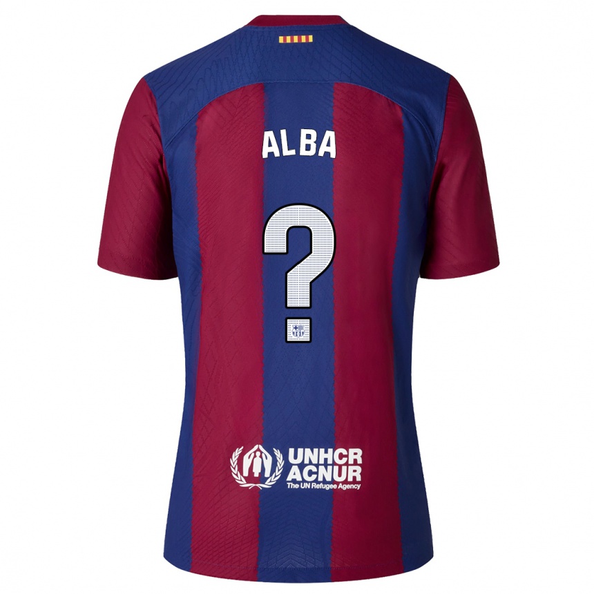 Niño Fútbol Camiseta Txus Alba #0 Rojo Azul 1ª Equipación 2023/24 México