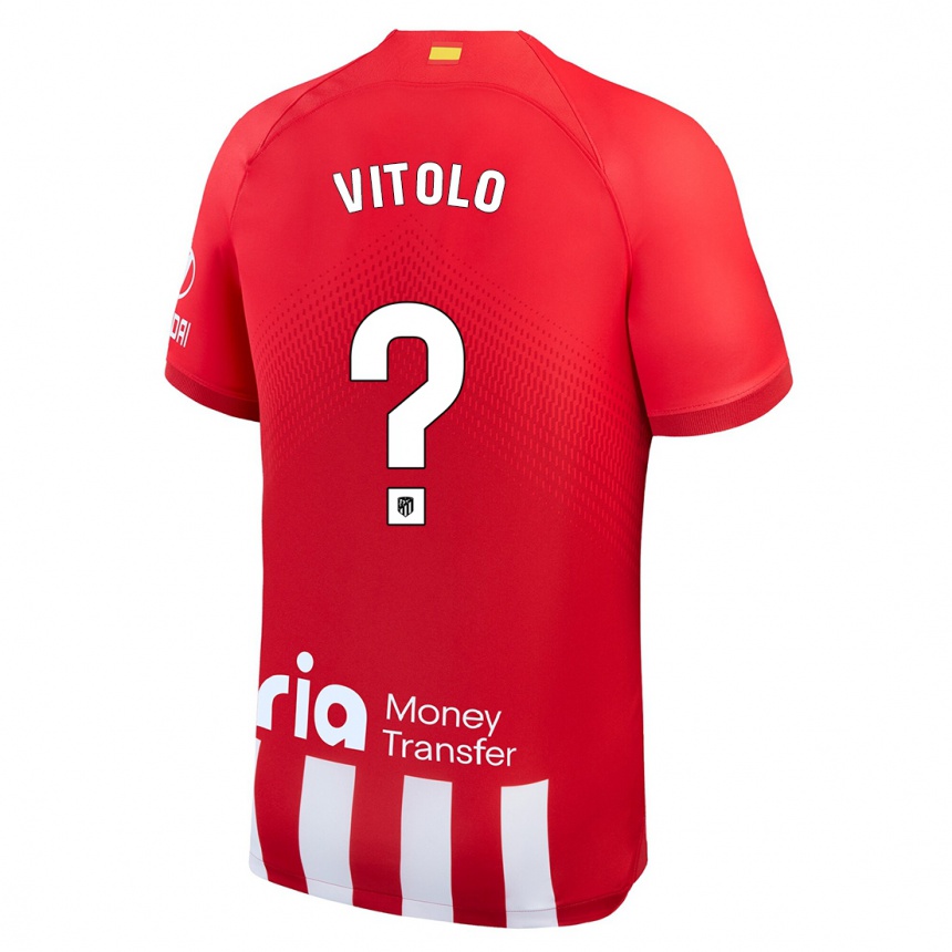 Niño Fútbol Camiseta Vitolo #0 Rojo Blanco 1ª Equipación 2023/24 México