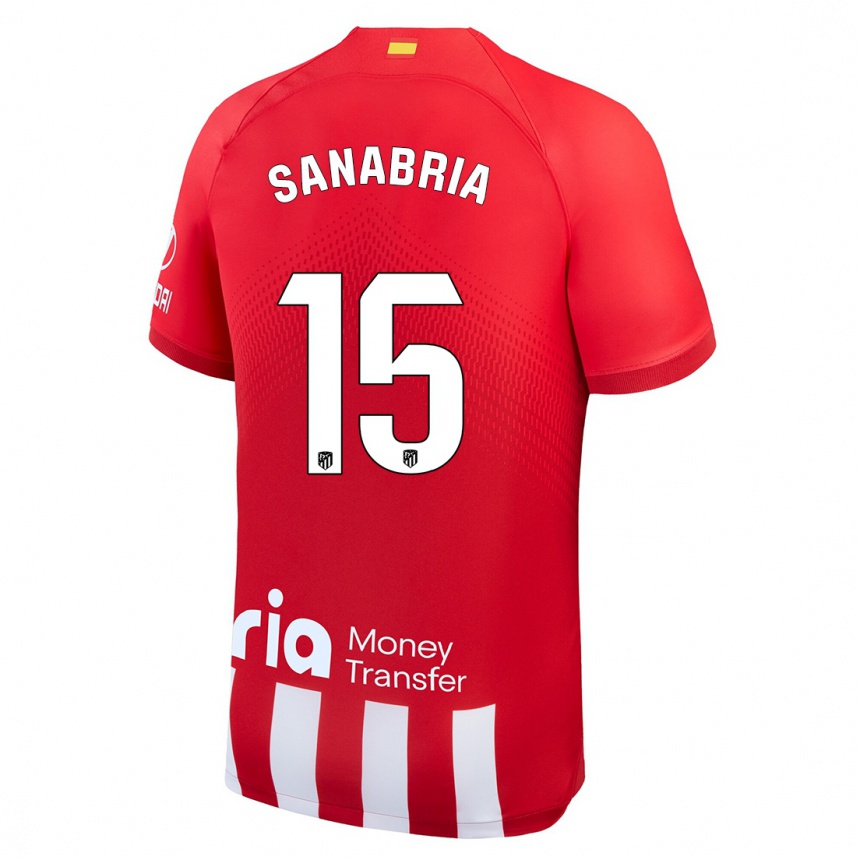 Niño Fútbol Camiseta Juan Sanabria #15 Rojo Blanco 1ª Equipación 2023/24 México