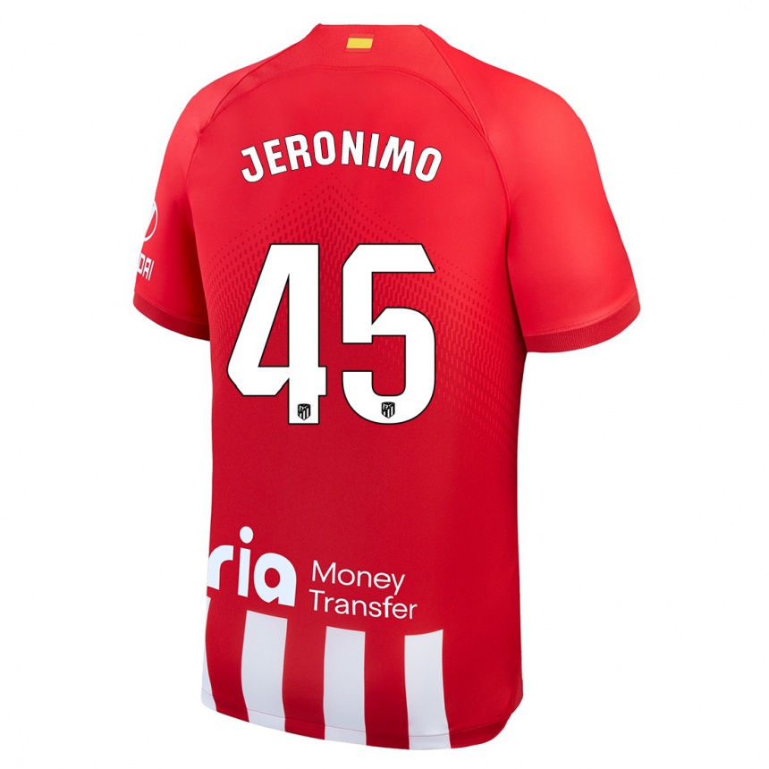 Niño Fútbol Camiseta Isaiah Jeronimo #45 Rojo Blanco 1ª Equipación 2023/24 México