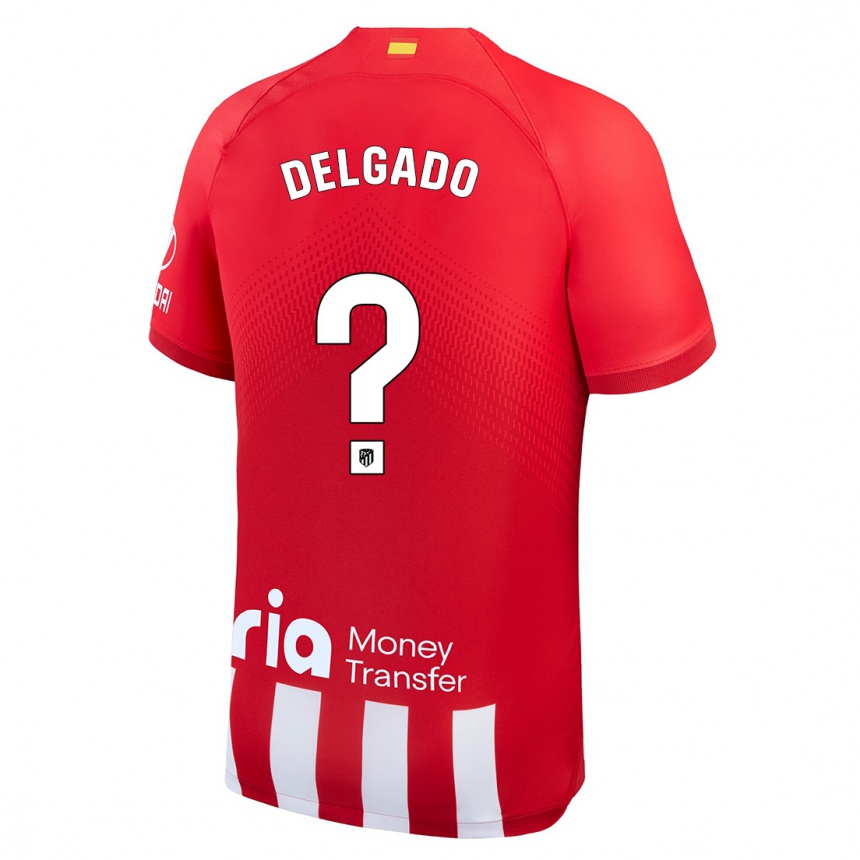 Niño Fútbol Camiseta Gonzalo Onrubia Delgado #0 Rojo Blanco 1ª Equipación 2023/24 México