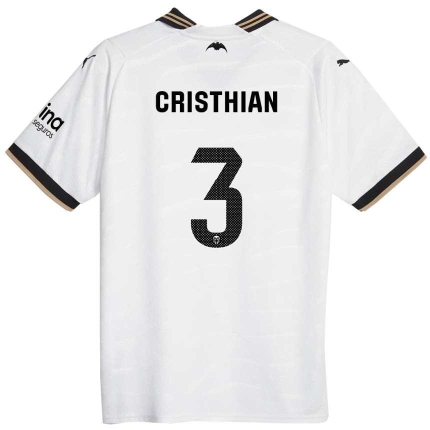 Niño Fútbol Camiseta Cristhian Mosquera #3 Blanco 1ª Equipación 2023/24 México