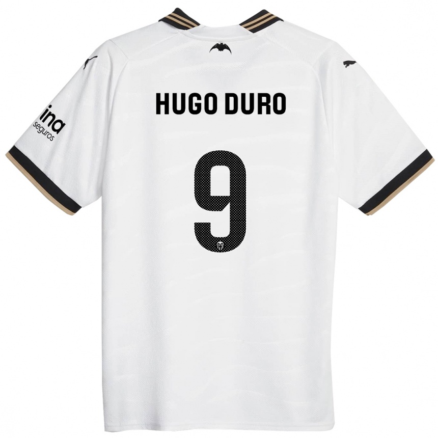 Niño Fútbol Camiseta Hugo Duro #9 Blanco 1ª Equipación 2023/24 México