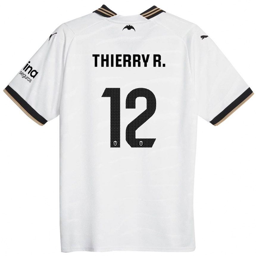 Niño Fútbol Camiseta Thierry Correia #12 Blanco 1ª Equipación 2023/24 México