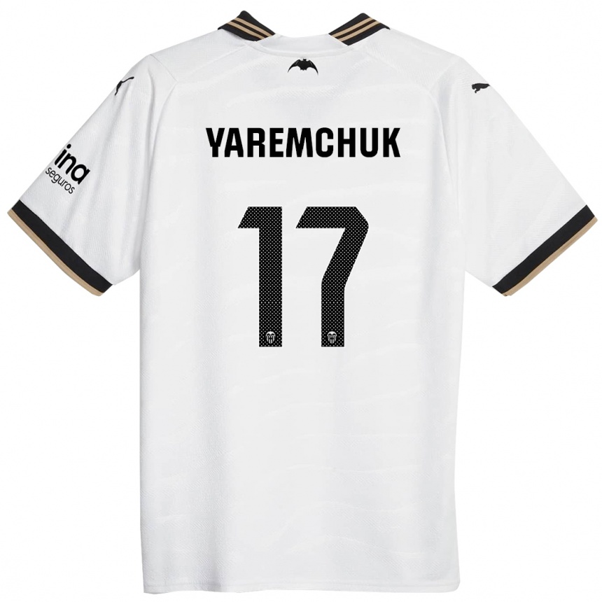 Niño Fútbol Camiseta Roman Yaremchuk #17 Blanco 1ª Equipación 2023/24 México