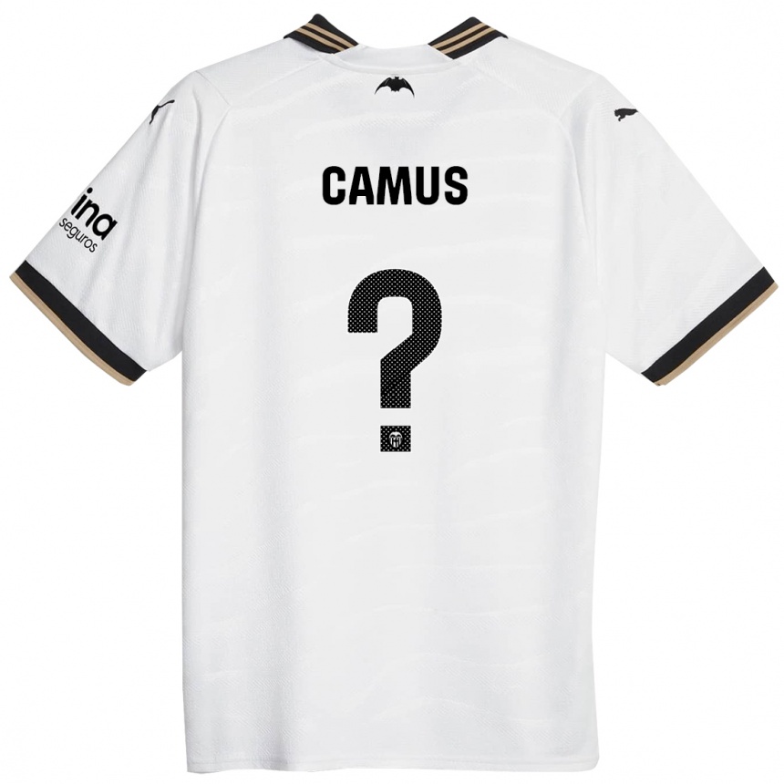 Niño Fútbol Camiseta Marco Camus #0 Blanco 1ª Equipación 2023/24 México