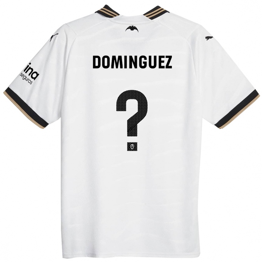 Niño Fútbol Camiseta Mario Dominguez #0 Blanco 1ª Equipación 2023/24 México