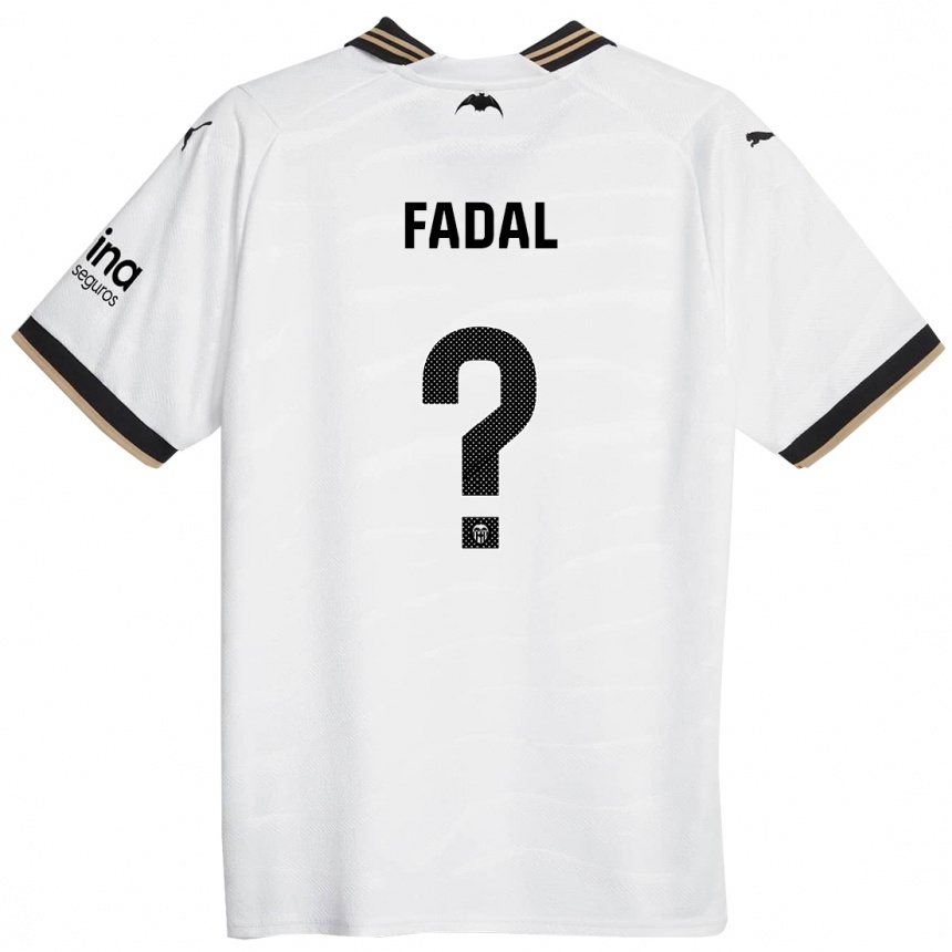 Niño Fútbol Camiseta Ali Fadal #0 Blanco 1ª Equipación 2023/24 México