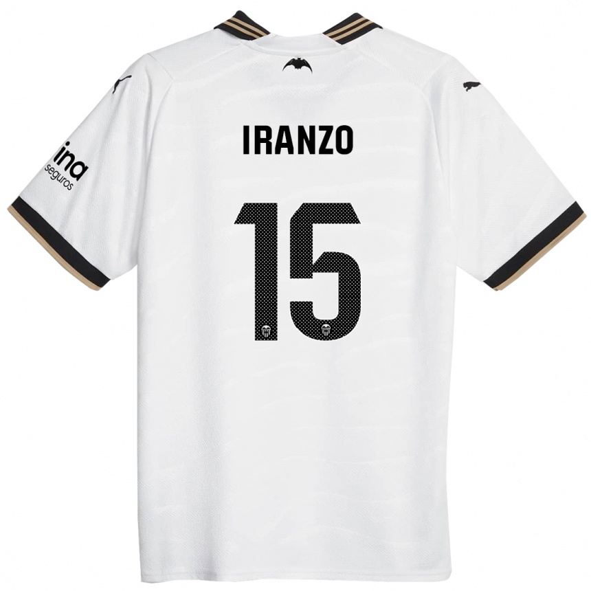 Niño Fútbol Camiseta Rubén Iranzo #15 Blanco 1ª Equipación 2023/24 México