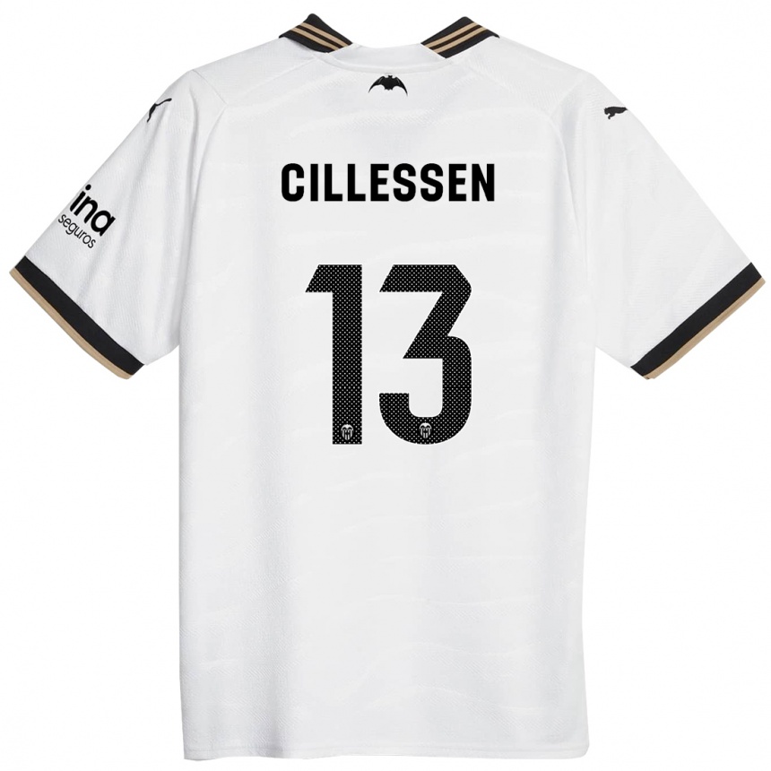 Niño Fútbol Camiseta Jasper Cillessen #13 Blanco 1ª Equipación 2023/24 México