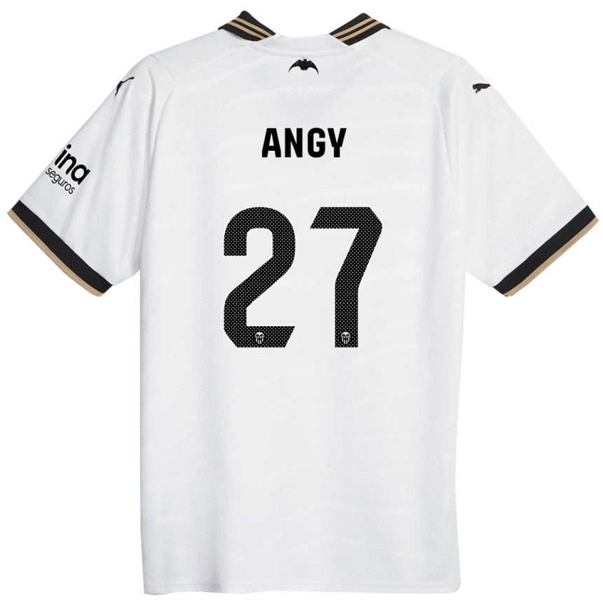 Niño Fútbol Camiseta Angy #27 Blanco 1ª Equipación 2023/24 México