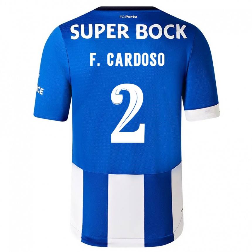 Niño Fútbol Camiseta Fabio Cardoso #2 Azul Blanco 1ª Equipación 2023/24 México