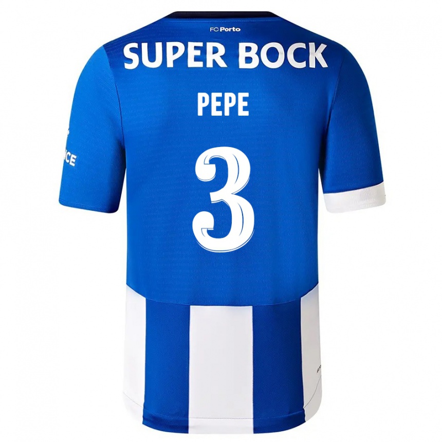Niño Fútbol Camiseta Pepe #3 Azul Blanco 1ª Equipación 2023/24 México