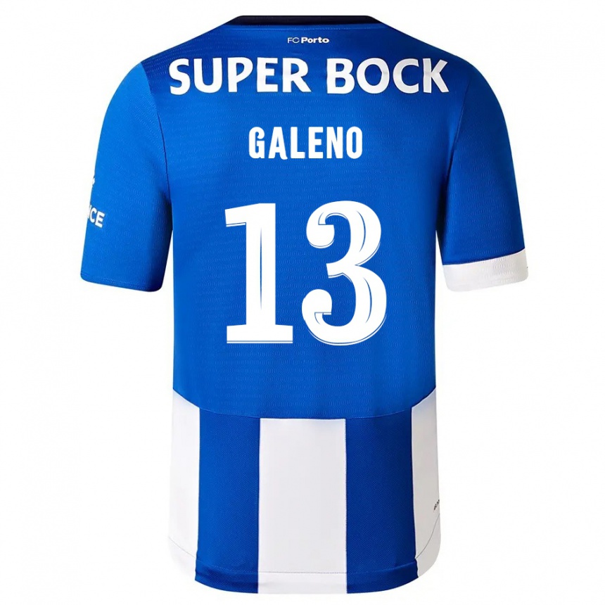 Niño Fútbol Camiseta Galeno #13 Azul Blanco 1ª Equipación 2023/24 México