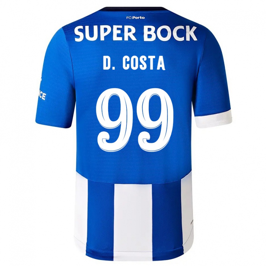 Niño Fútbol Camiseta Diogo Costa #99 Azul Blanco 1ª Equipación 2023/24 México