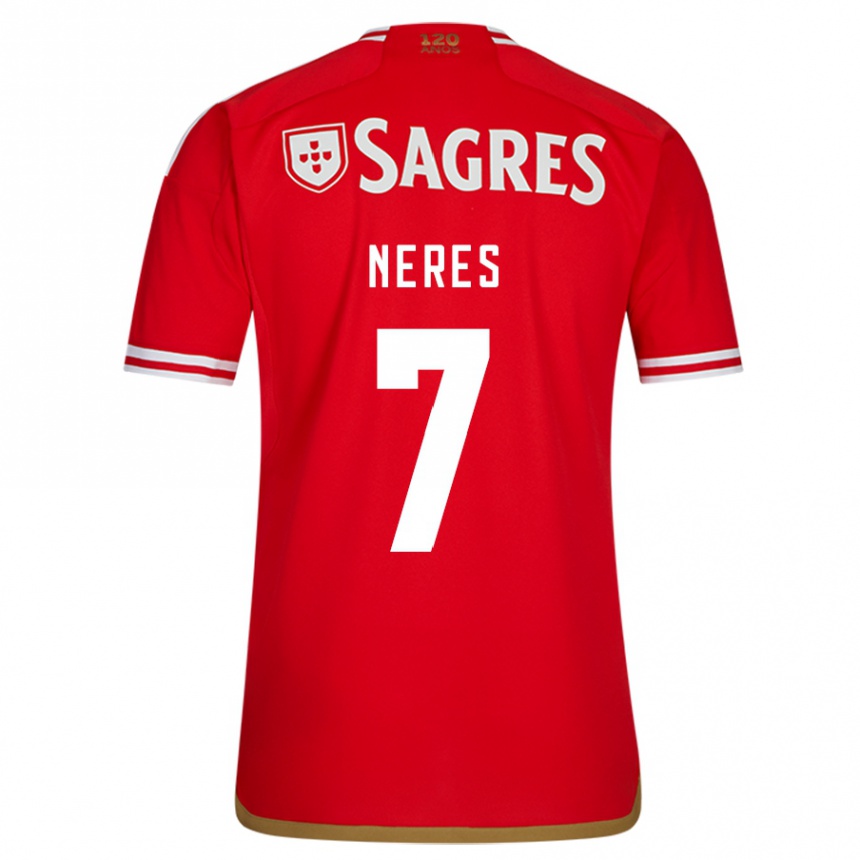 Niño Fútbol Camiseta David Neres #7 Rojo 1ª Equipación 2023/24 México