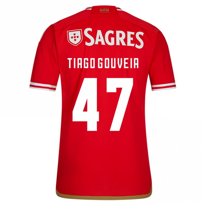 Niño Fútbol Camiseta Tiago Gouveia #47 Rojo 1ª Equipación 2023/24 México