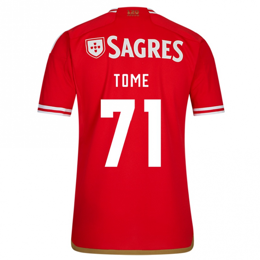 Niño Fútbol Camiseta João Tomé #71 Rojo 1ª Equipación 2023/24 México