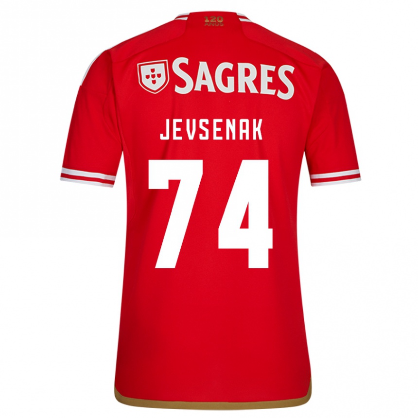 Niño Fútbol Camiseta Zan Jevsenak #74 Rojo 1ª Equipación 2023/24 México