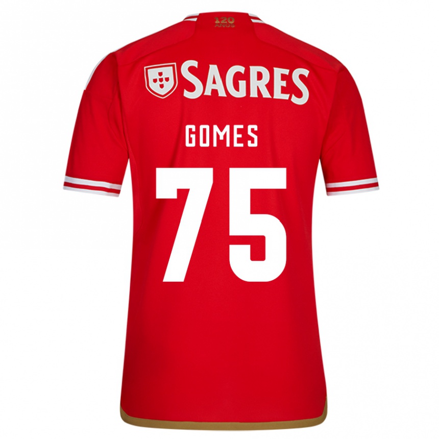 Niño Fútbol Camiseta André Gomes #75 Rojo 1ª Equipación 2023/24 México