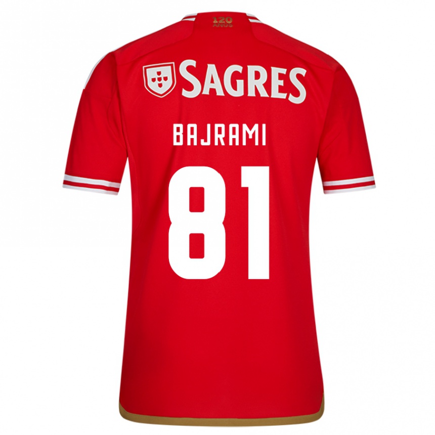 Niño Fútbol Camiseta Adrian Bajrami #81 Rojo 1ª Equipación 2023/24 México