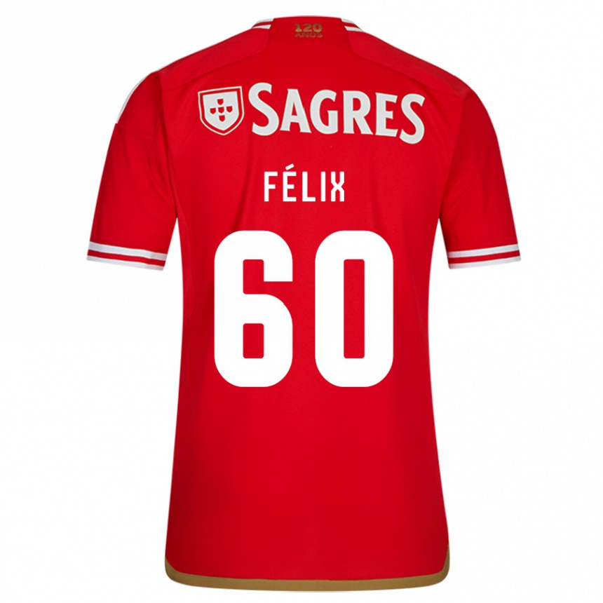 Niño Fútbol Camiseta Nuno Félix #60 Rojo 1ª Equipación 2023/24 México