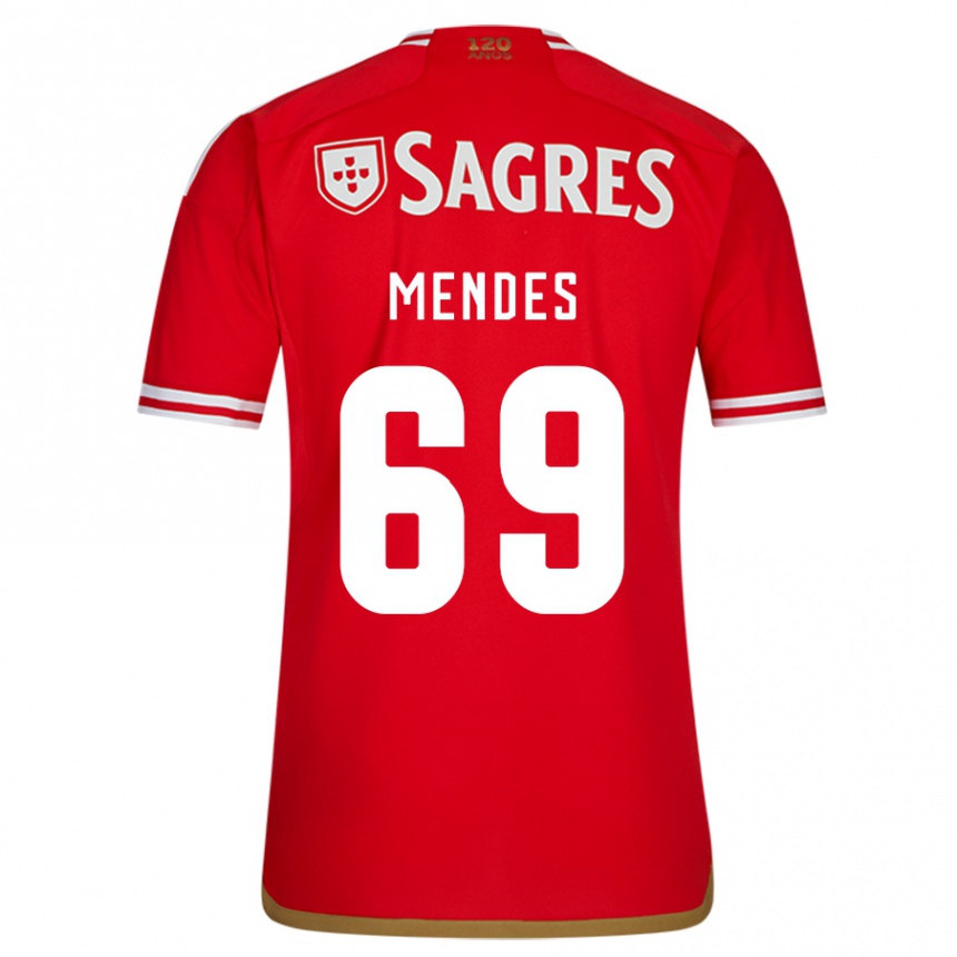 Niño Fútbol Camiseta Vladimir Mendes #69 Rojo 1ª Equipación 2023/24 México