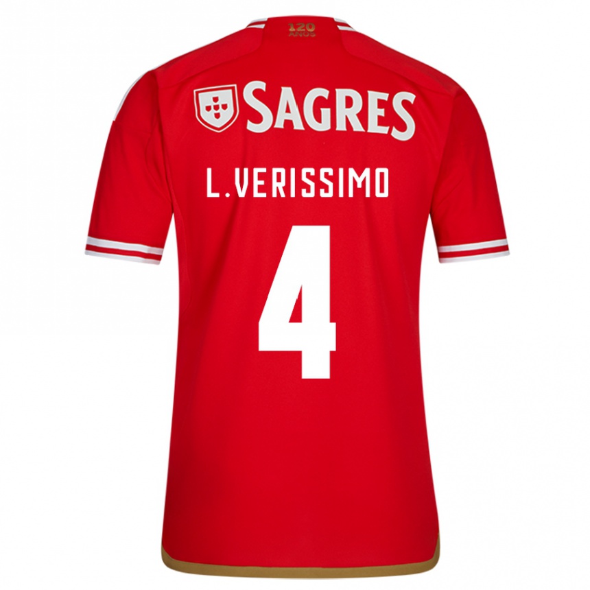 Niño Fútbol Camiseta Lucas Verissimo #4 Rojo 1ª Equipación 2023/24 México