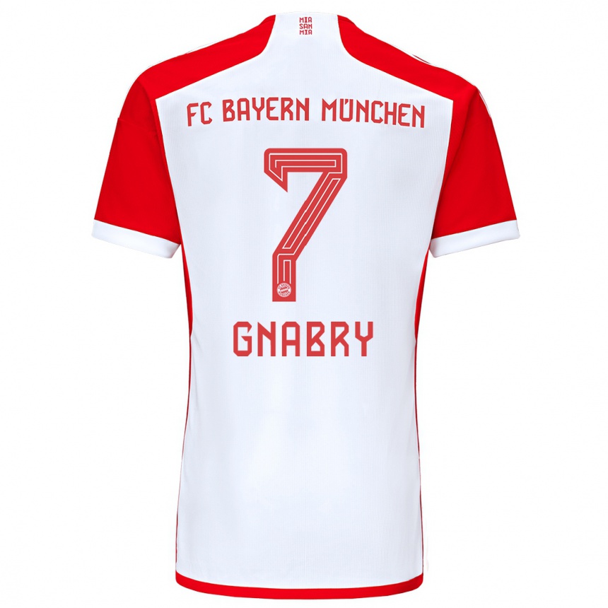 Niño Fútbol Camiseta Serge Gnabry #7 Rojo Blanco 1ª Equipación 2023/24 México