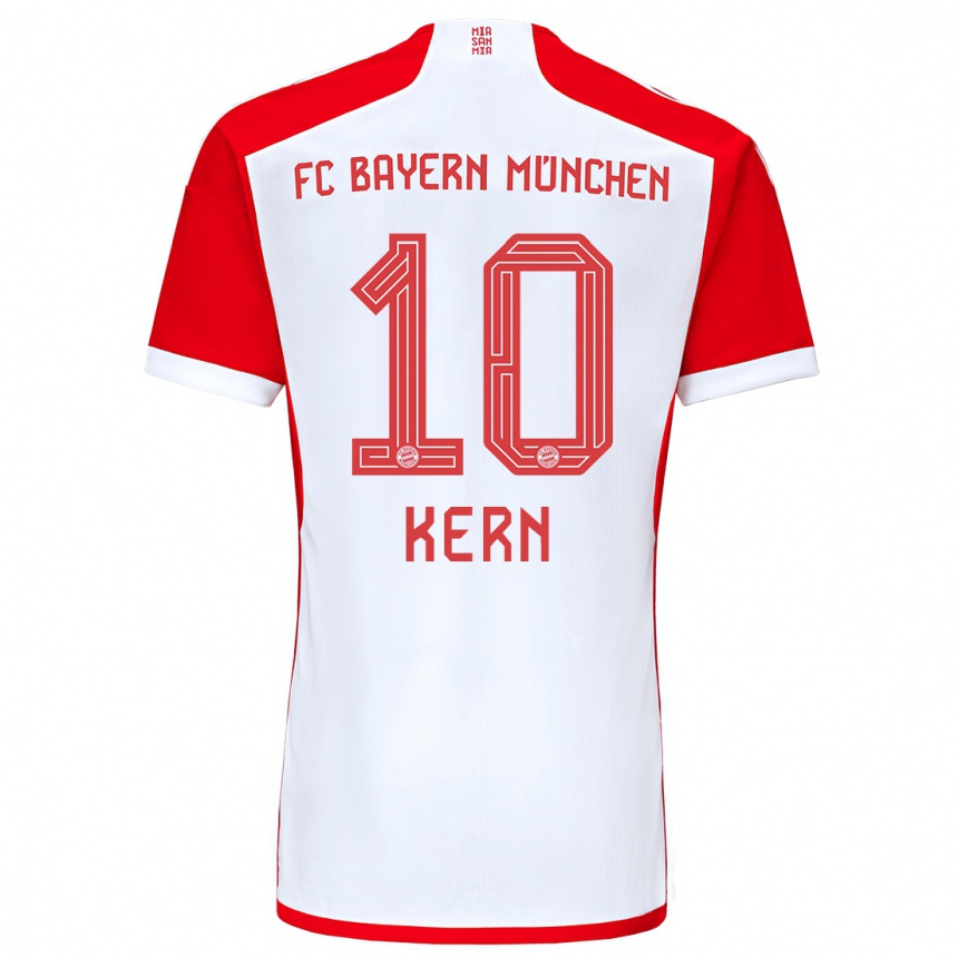 Niño Fútbol Camiseta Timo Kern #10 Rojo Blanco 1ª Equipación 2023/24 México