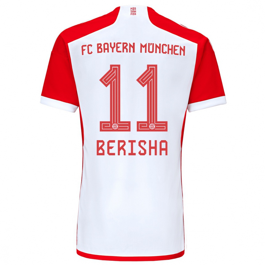 Niño Fútbol Camiseta Dion Berisha #11 Rojo Blanco 1ª Equipación 2023/24 México