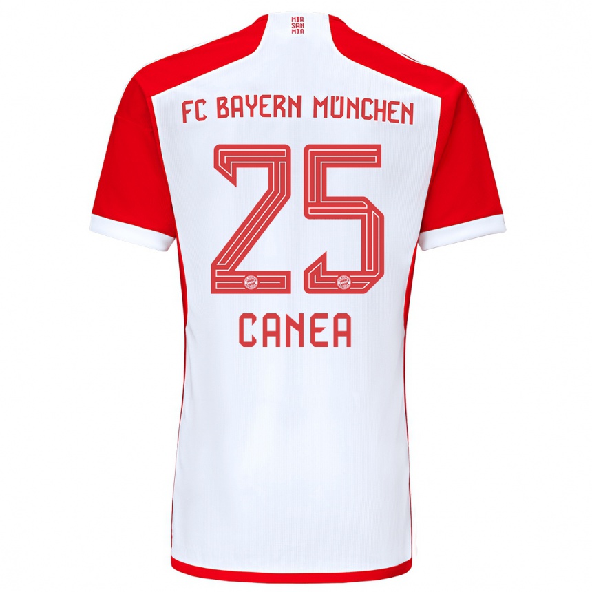 Niño Fútbol Camiseta Rares Canea #25 Rojo Blanco 1ª Equipación 2023/24 México