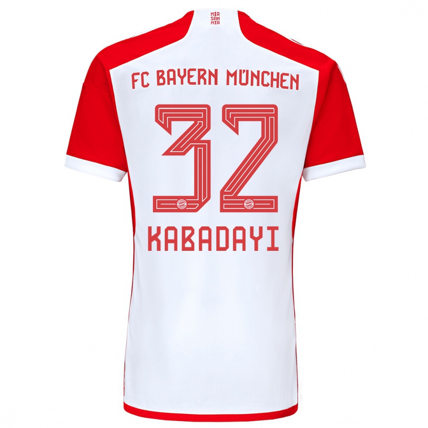 Niño Fútbol Camiseta Yusuf Kabadayi #32 Rojo Blanco 1ª Equipación 2023/24 México