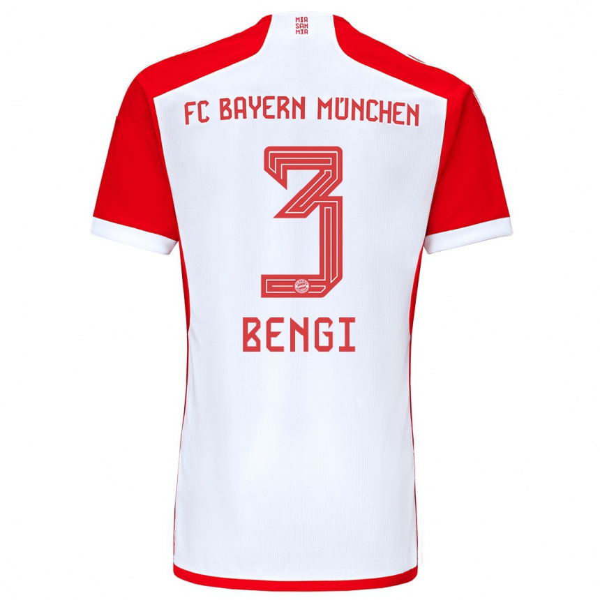 Niño Fútbol Camiseta Kaan Bengi #3 Rojo Blanco 1ª Equipación 2023/24 México