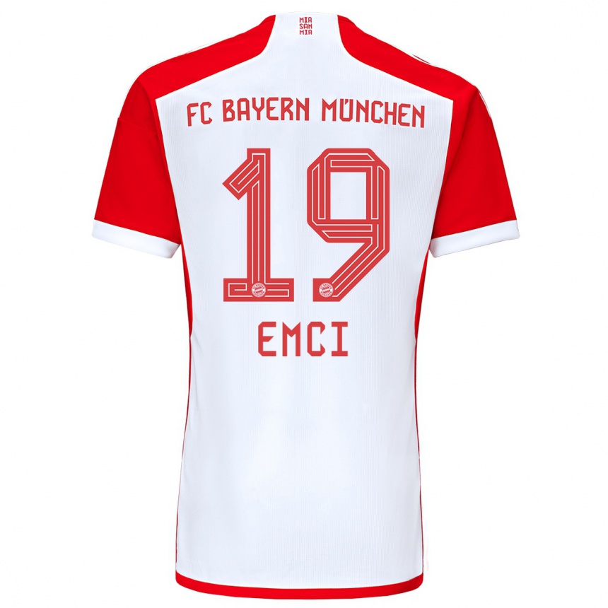 Niño Fútbol Camiseta Ben Emci #19 Rojo Blanco 1ª Equipación 2023/24 México