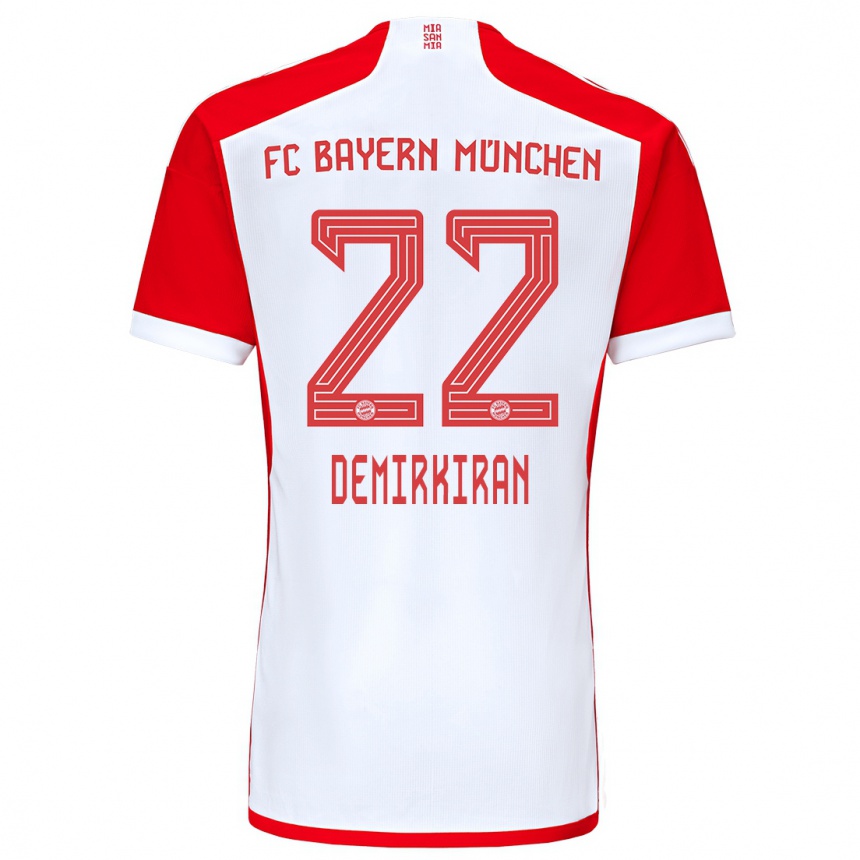 Niño Fútbol Camiseta Ediz Demirkiran #22 Rojo Blanco 1ª Equipación 2023/24 México