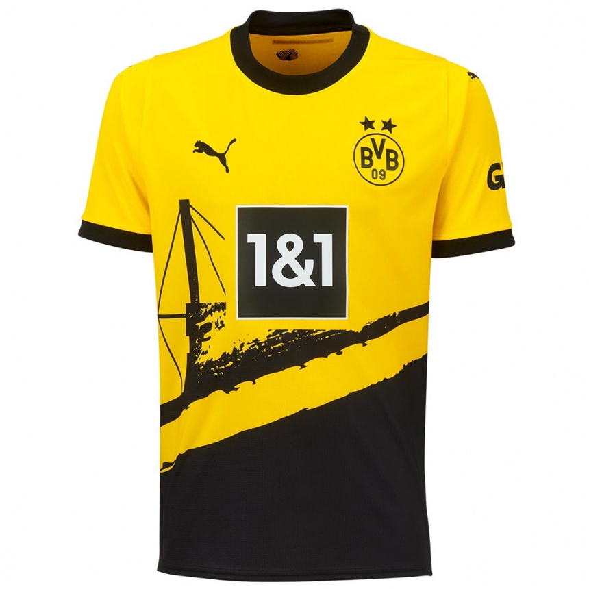 Niño Fútbol Camiseta Schwarz Lyna #57 Amarillo 1ª Equipación 2023/24 México