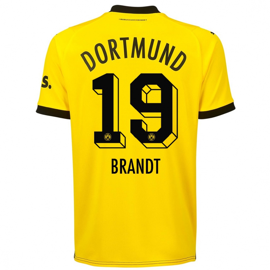 Niño Fútbol Camiseta Julian Brandt #19 Amarillo 1ª Equipación 2023/24 México