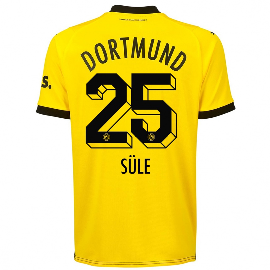 Niño Fútbol Camiseta Niklas Sule #25 Amarillo 1ª Equipación 2023/24 México