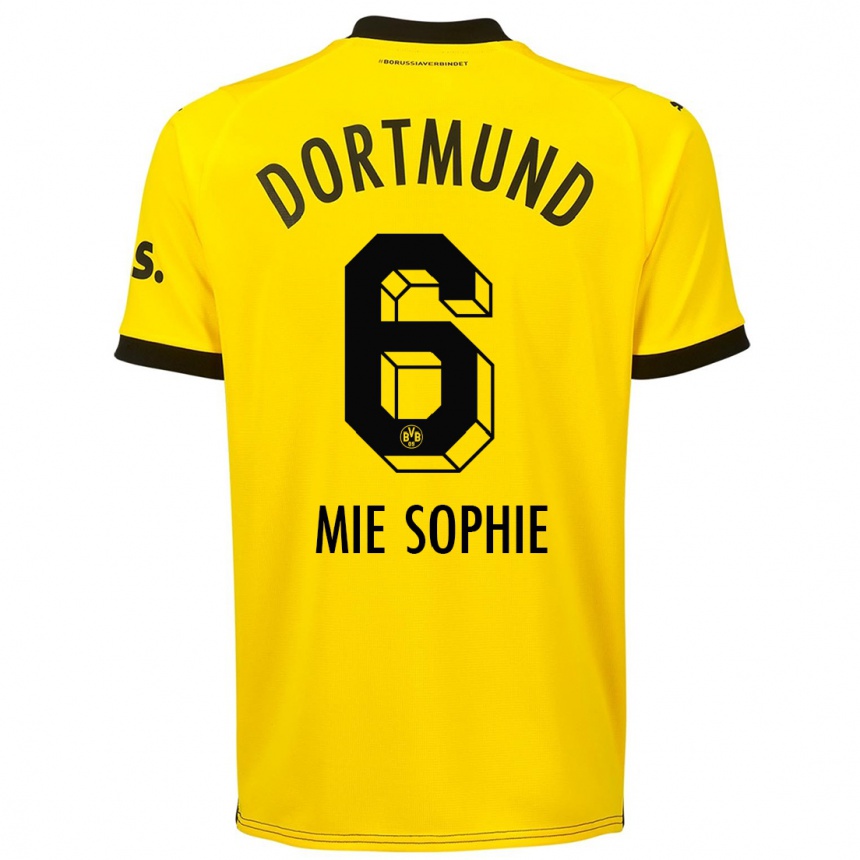 Niño Fútbol Camiseta Sando Mie Sophie #6 Amarillo 1ª Equipación 2023/24 México