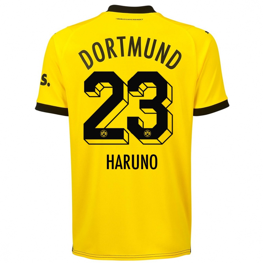 Niño Fútbol Camiseta Sasaki Haruno #23 Amarillo 1ª Equipación 2023/24 México