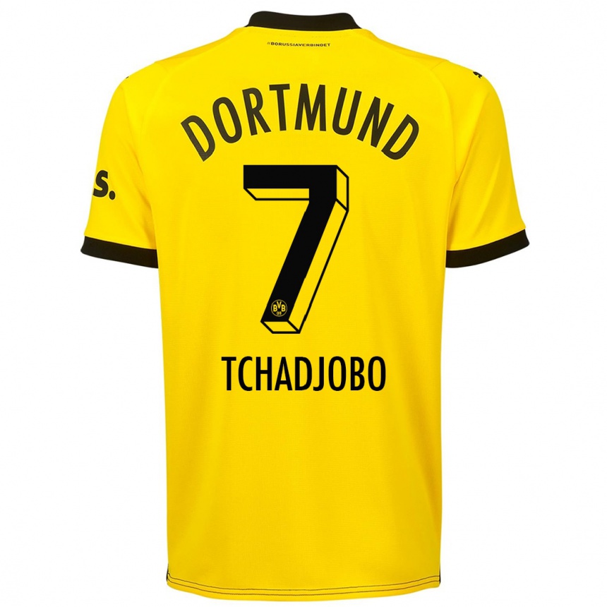 Niño Fútbol Camiseta Dia Tchadjobo #7 Amarillo 1ª Equipación 2023/24 México