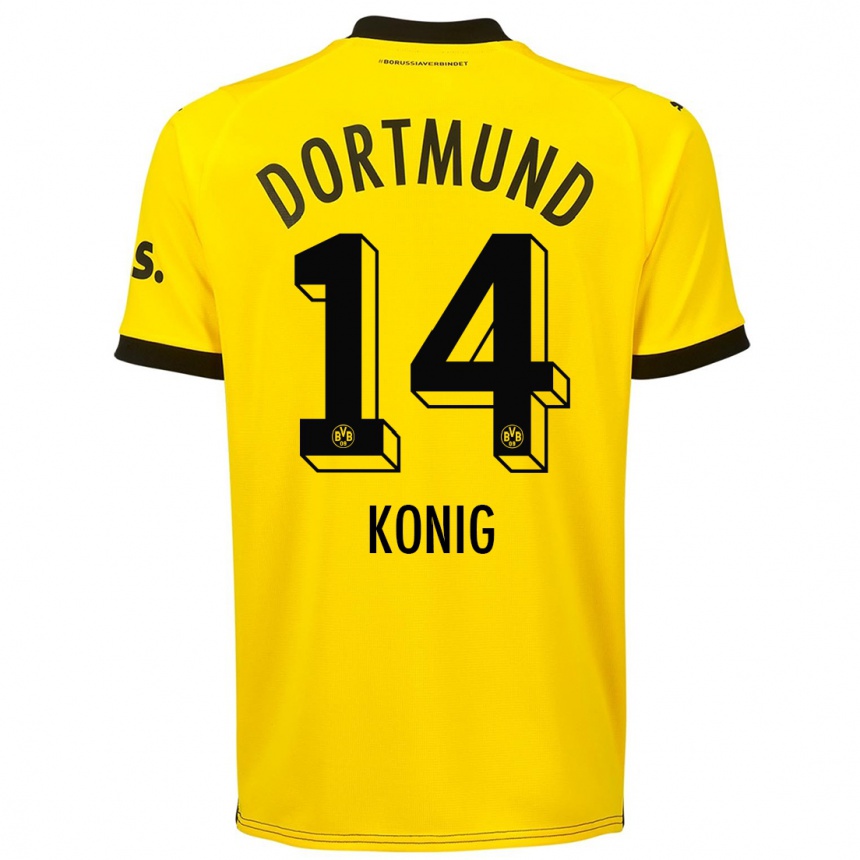 Niño Fútbol Camiseta Raul Konig #14 Amarillo 1ª Equipación 2023/24 México