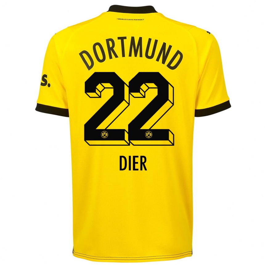 Niño Fútbol Camiseta Henrik Dier #22 Amarillo 1ª Equipación 2023/24 México