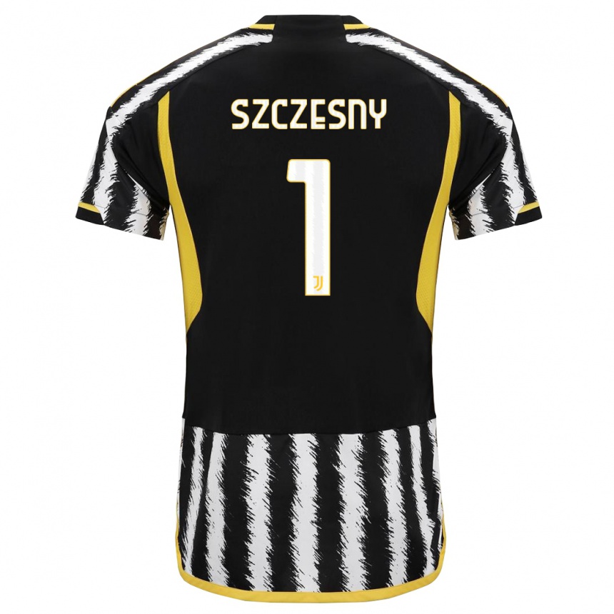 Niño Fútbol Camiseta Wojciech Szczesny #1 Blanco Negro 1ª Equipación 2023/24 México