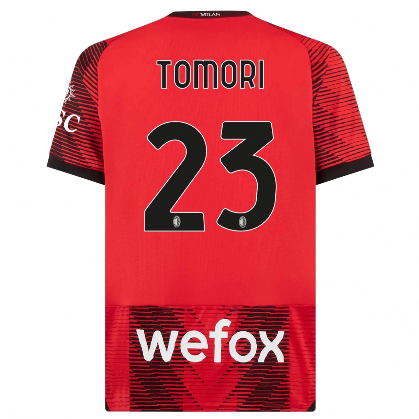 Niño Fútbol Camiseta Fikayo Tomori #23 Negro Rojo 1ª Equipación 2023/24 México