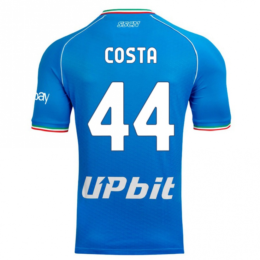 Niño Fútbol Camiseta Filippo Costa #44 Cielo Azul 1ª Equipación 2023/24 México