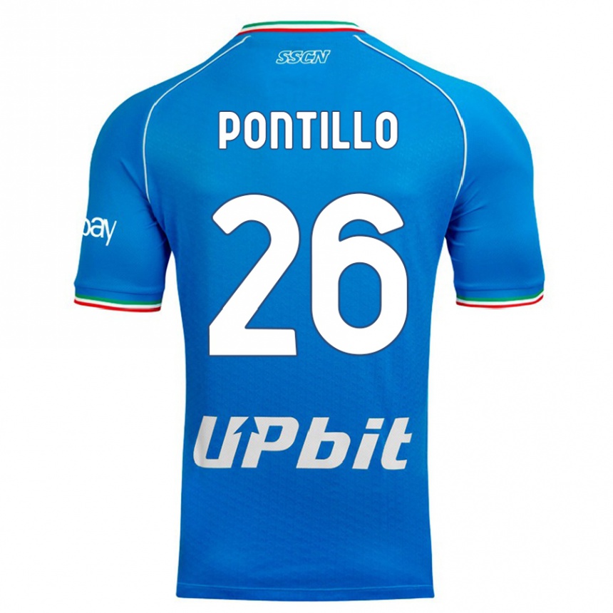 Niño Fútbol Camiseta Pasquale Pontillo #26 Cielo Azul 1ª Equipación 2023/24 México