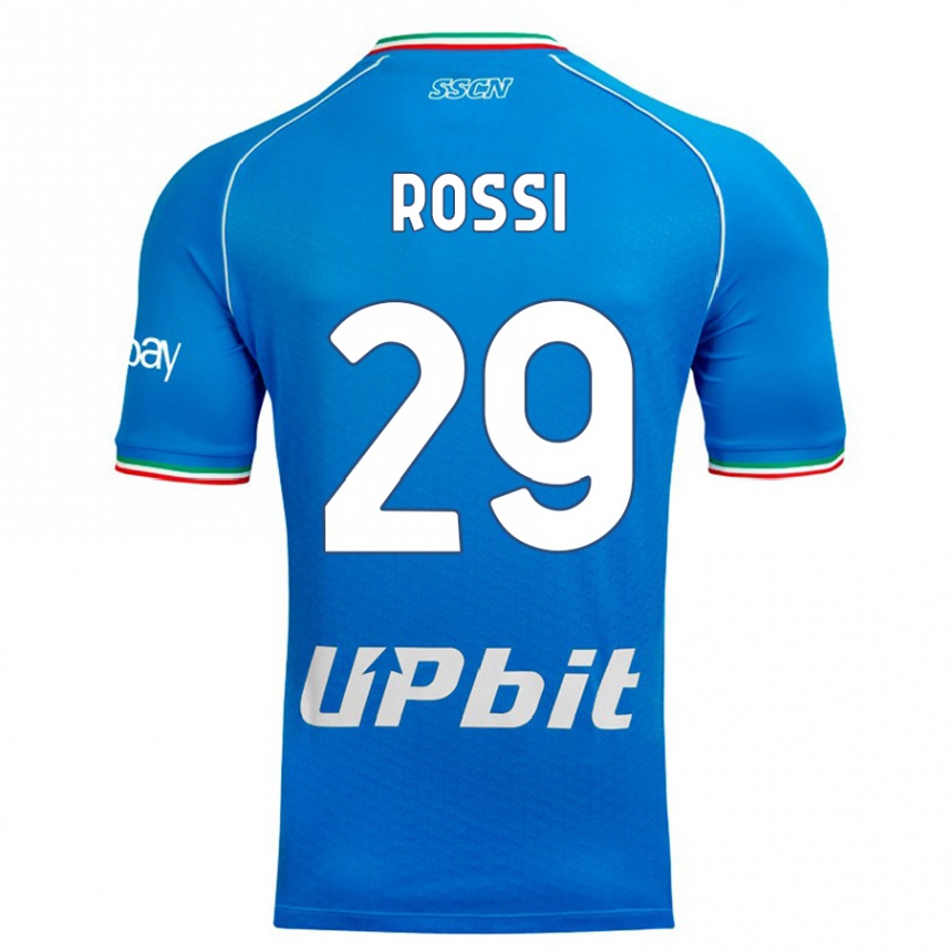 Niño Fútbol Camiseta Francesco Rossi #29 Cielo Azul 1ª Equipación 2023/24 México